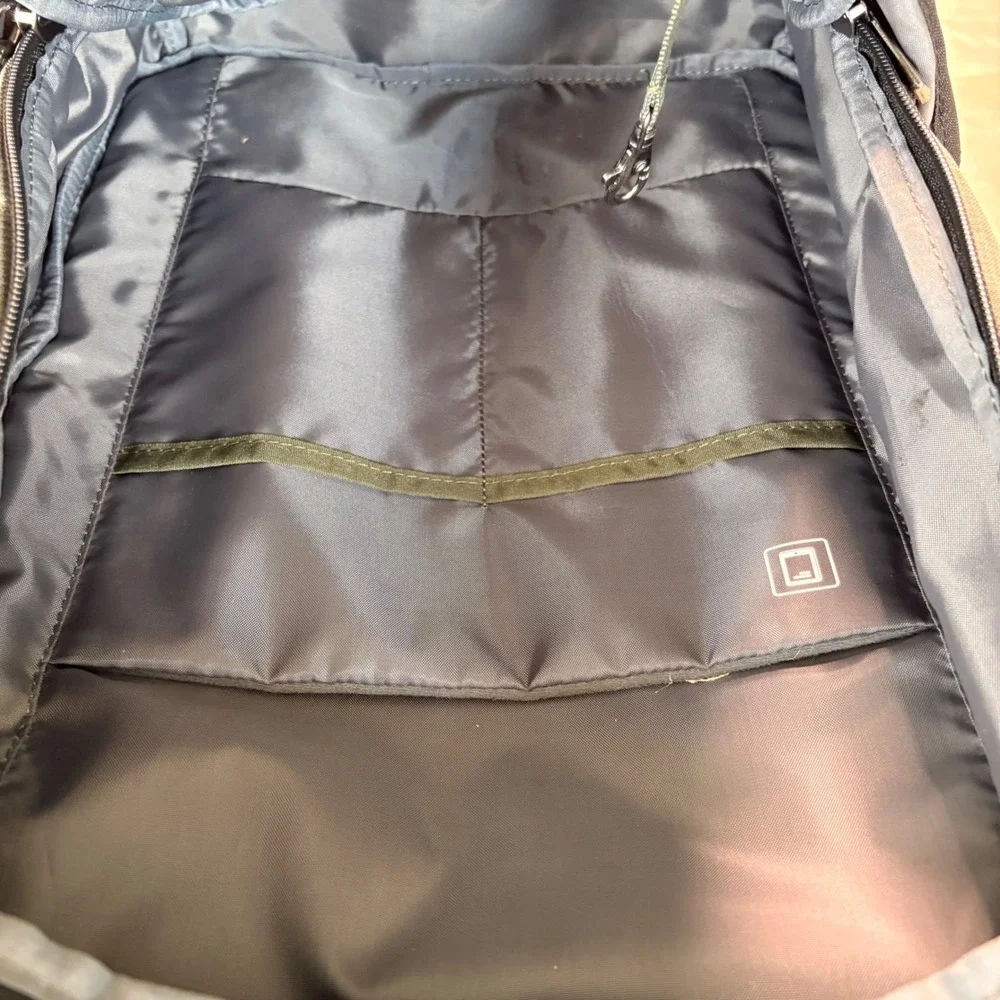 Samsonite Tectonic Crossfire Backpack Black Checkered Utility Bookbag Laptop Bag